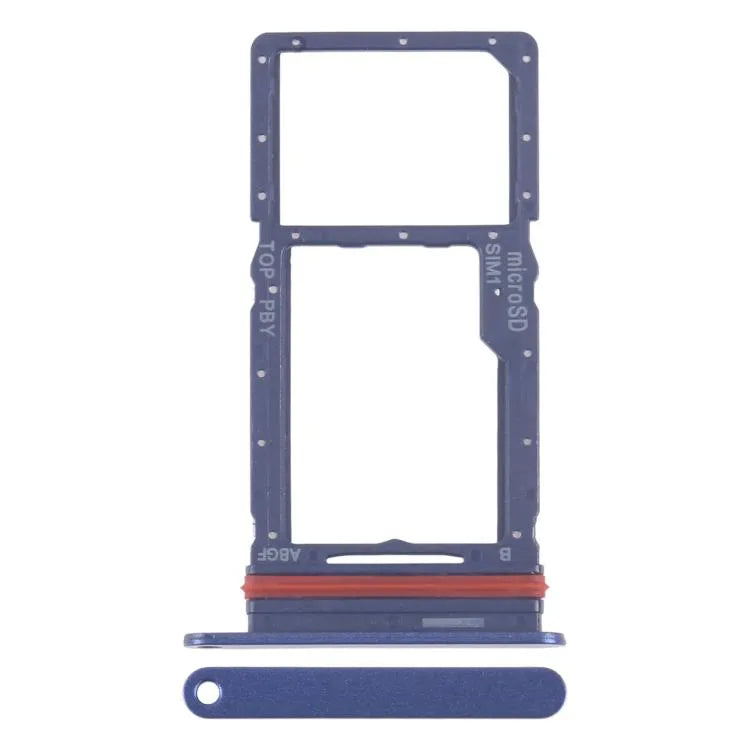Originele SIM-kaart- en Micro SD-kaartlade voor Samsung Galaxy A27 SM-A276U (blauw)