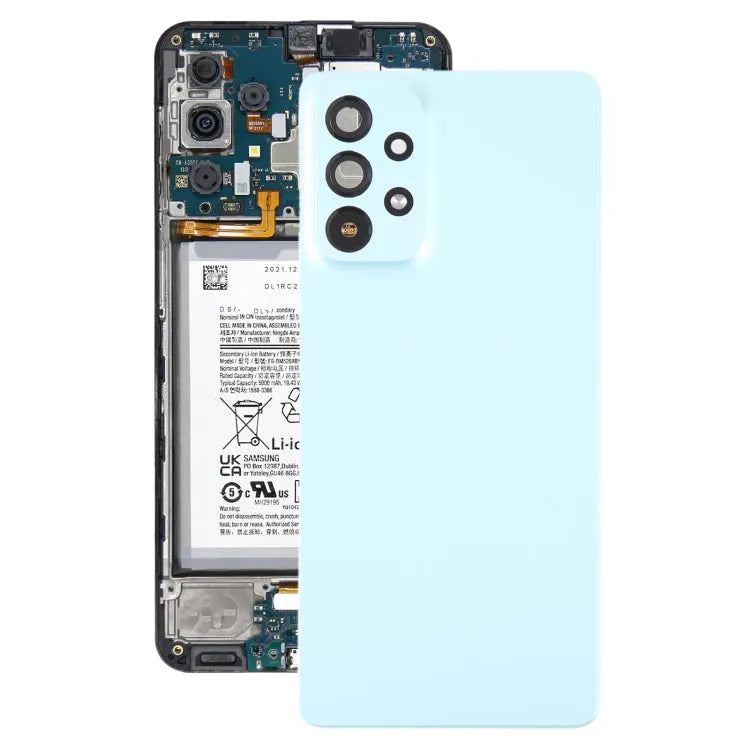 Originele batterij-achterklep met cameralensframe voor Samsung Galaxy A73 5G SM-A736B (groen)