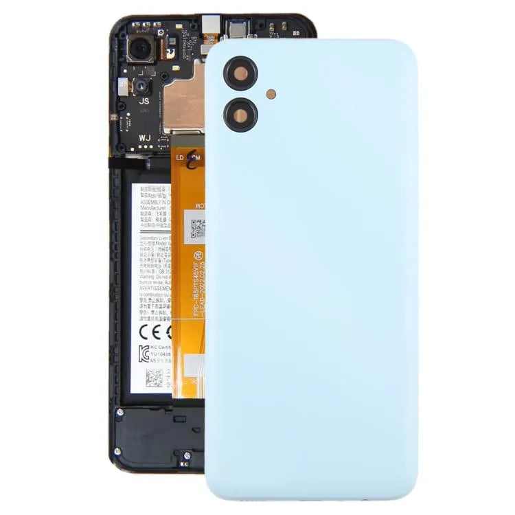 Batterijachterklep met cameralensframe voor Samsung Galaxy A04e SM-A042F (blauw)