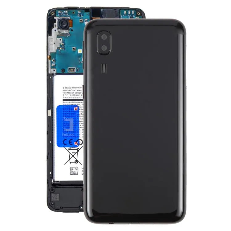 Batterijachterklep met cameralensframe voor Samsung Galaxy A2 Core SM-A260F (grijs)
