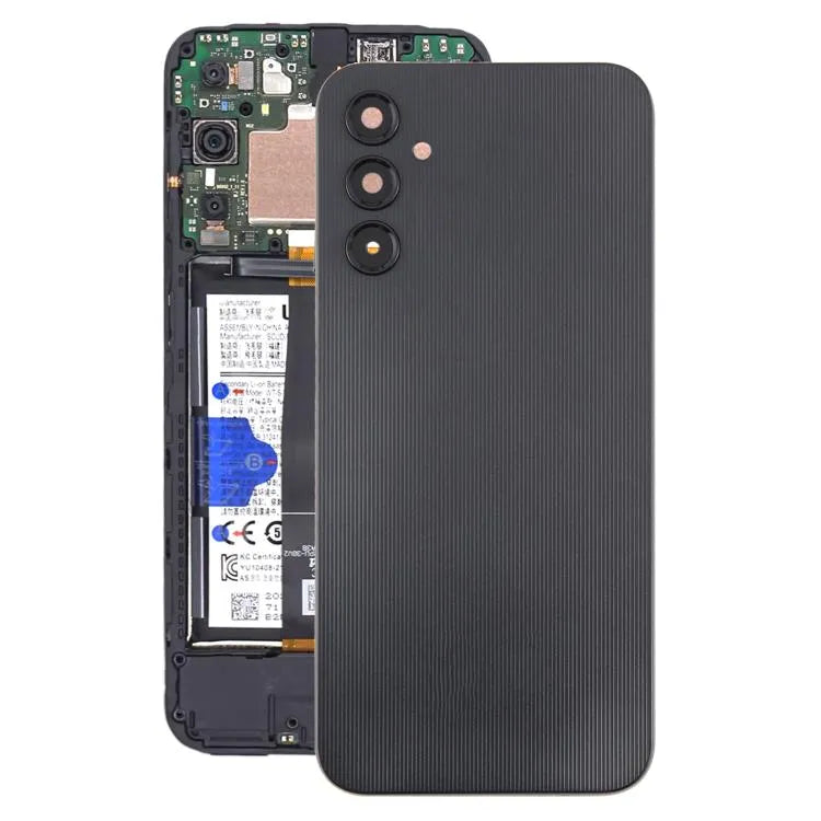 Batterijachterklep met cameralensframe voor Samsung Galaxy A14 SM-A145F (zwart)