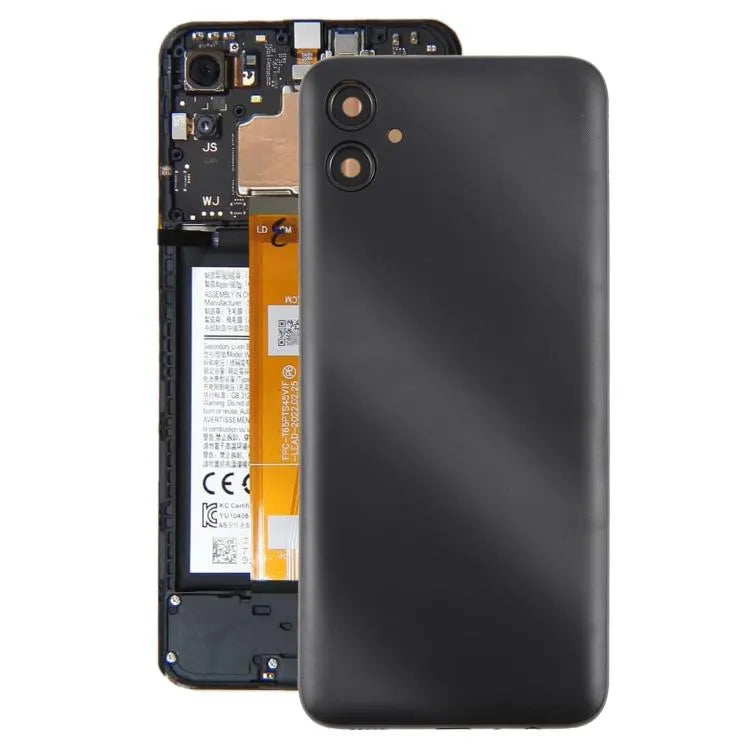 Batterijachterklep met cameralensframe voor Samsung Galaxy A04e SM-A042F (grijs)