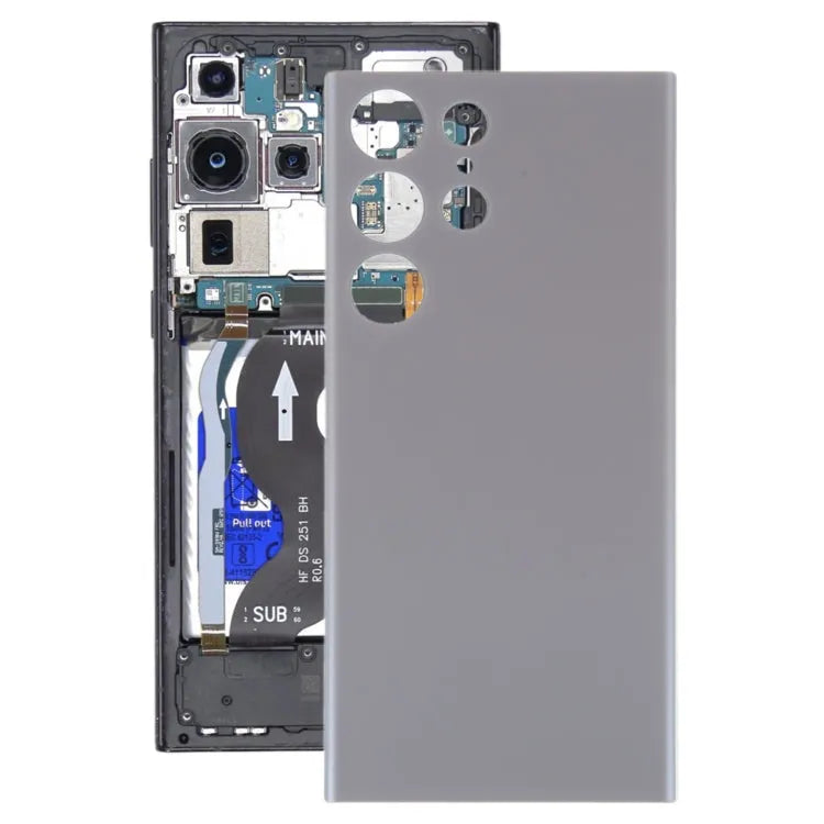 Voor Samsung Galaxy S23 Ultra 5G SM-S918B OEM Batterij achterkant (Grijs)