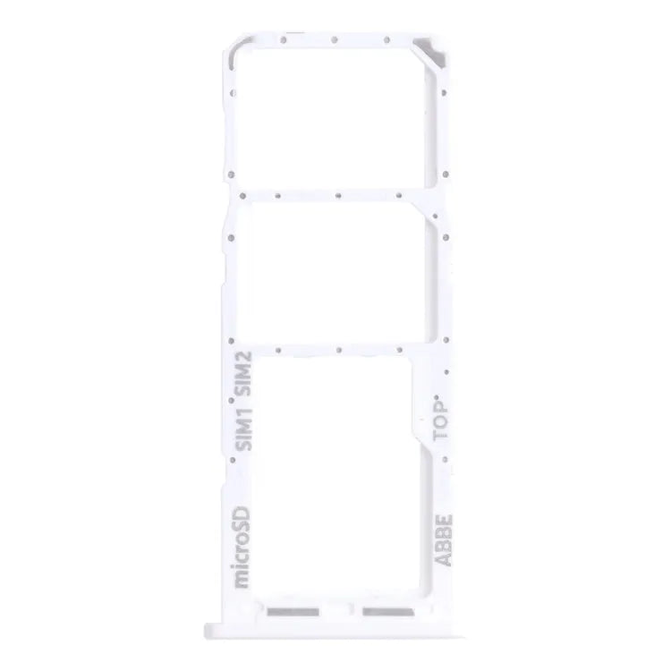 Voor Samsung Galaxy A22 SM-A225 SIM-kaartlade + SIM-kaartlade + Micro SD-kaartlade (zilver)