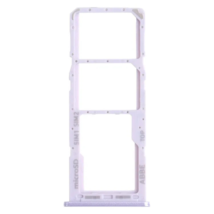 Voor Samsung Galaxy A22 SM-A225 SIM-kaartlade + SIM-kaartlade + Micro SD-kaartlade (paars)