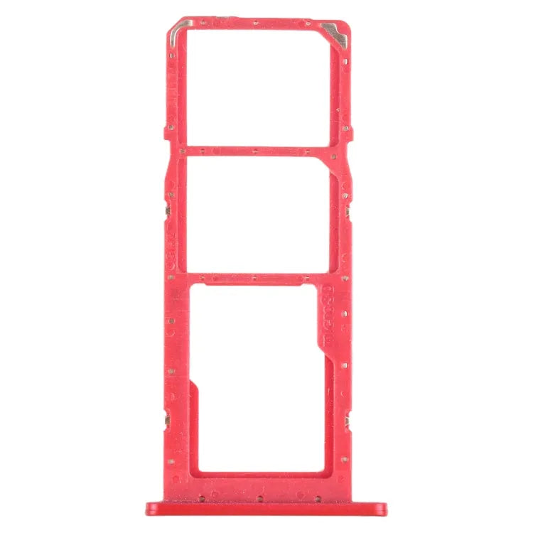 Voor Samsung Galaxy A02s SM-A025 SIM-kaartlade + SIM-kaartlade + Micro SD-kaartlade (rood)