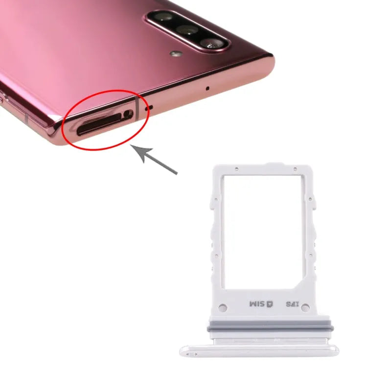Voor Samsung Galaxy Note10 5G simkaartlade (wit)