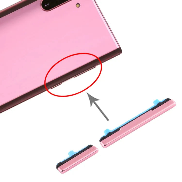 Voor Samsung Galaxy Note10 Power-knop en volumeknop (roze)