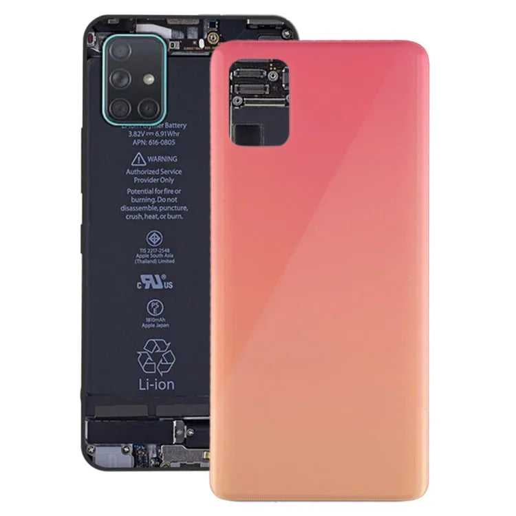 Voor Galaxy A51 originele batterij achterkant (roze)