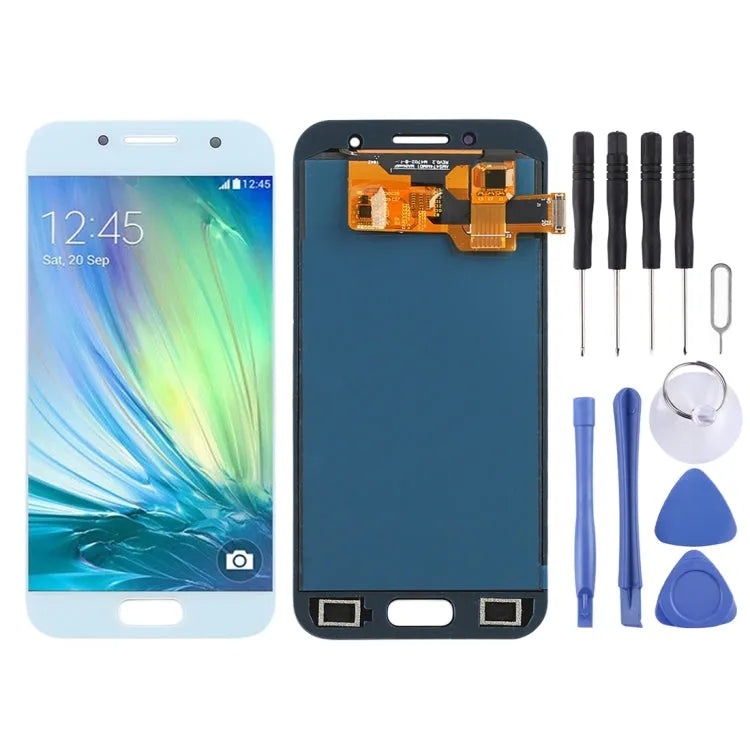 TFT LCD-scherm voor Galaxy A3 (2017), A320FL, A320F, A320F/DS, A320Y/DS, A320Y met Digitizer volledige montage (blauw)