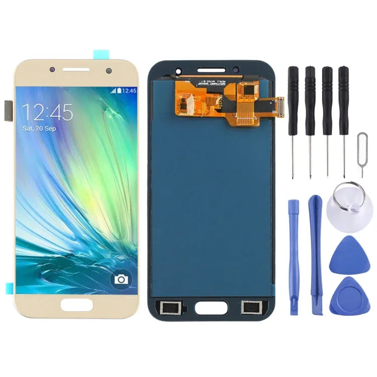 TFT LCD-scherm voor Galaxy A3 (2017), A320FL, A320F, A320F/DS, A320Y/DS, A320Y met Digitizer Volledige Montage (Goud)
