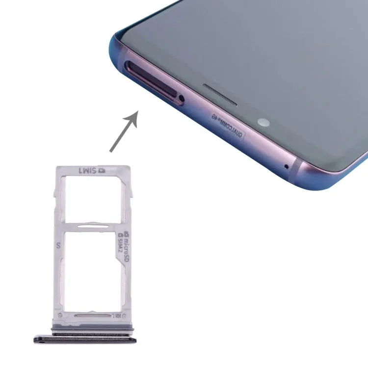 Voor Galaxy S9+ / S9 SIM & SIM / Micro SD-kaartlade (zwart)