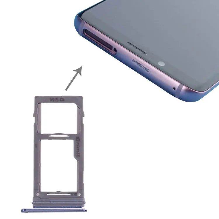 Voor Galaxy S9+ / S9 SIM & Micro SD-kaartlade (blauw)
