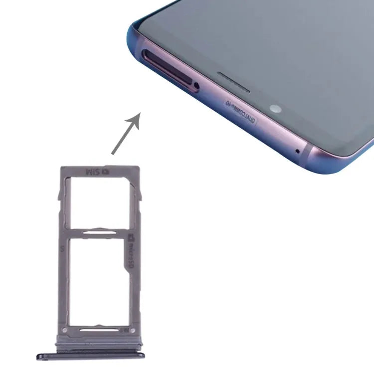 Voor Galaxy S9+ / S9 SIM & Micro SD-kaartlade (grijs)