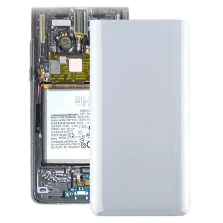 Voor Galaxy A80 Batterij Back Cover (Zilver)