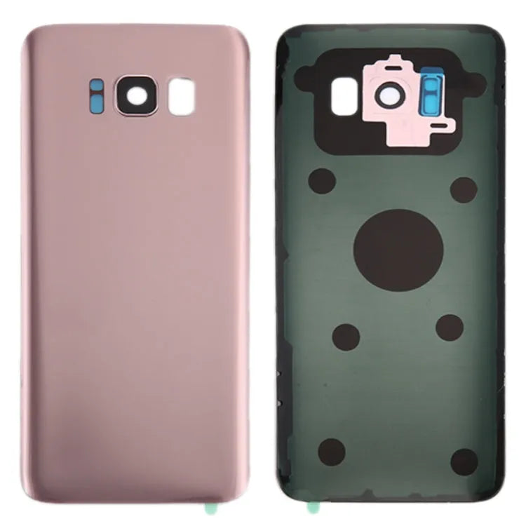 Voor Galaxy S8+ / G955 Batterij Back Cover met Camera Lens Cover & Adhesive (Rose Goud)