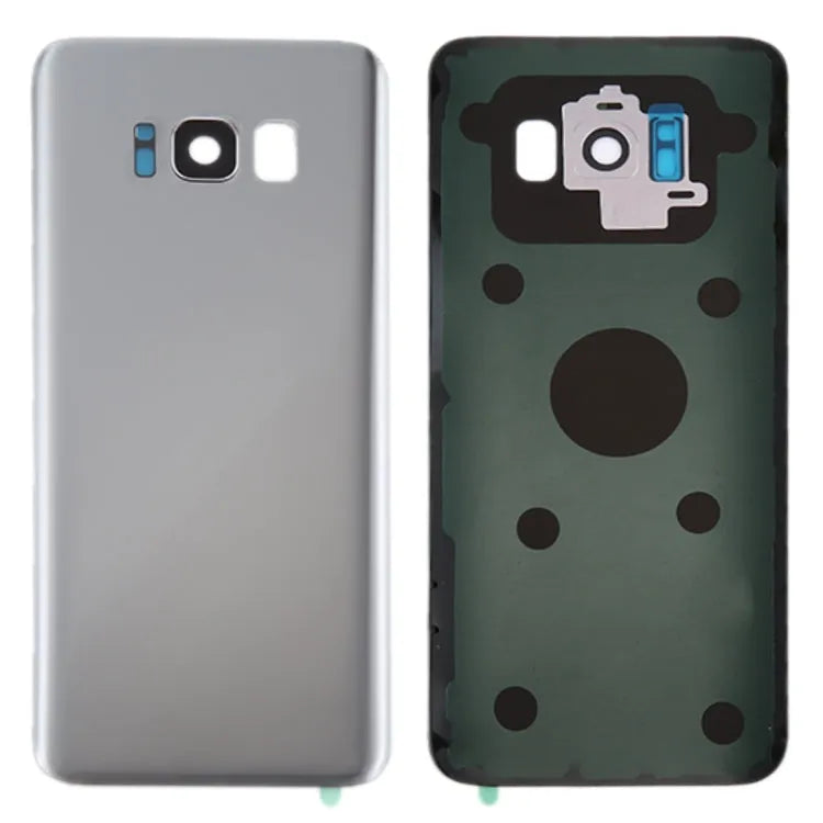 Voor Galaxy S8+ / G955 Batterij Back Cover met Camera Lens Cover & Adhesive (Zilver)
