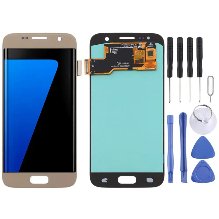 OLED LCD-scherm voor Samsung Galaxy S7 met Digitizer Volledige montage (Goud)