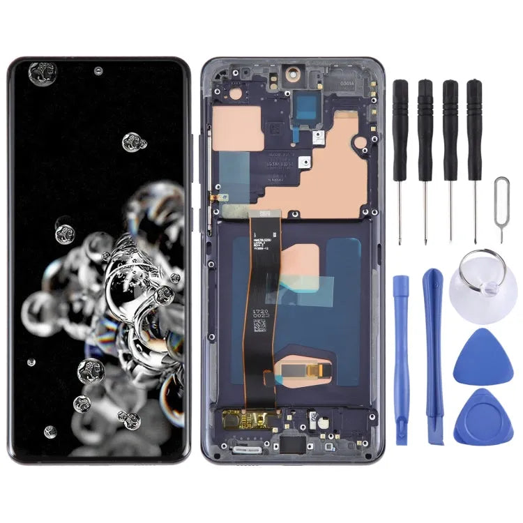 OLED Lcd-scherm Voor Samsung Galaxy S20 Ultra 4G/5G SM-G988 Digitizer Volledige Montage met Frame