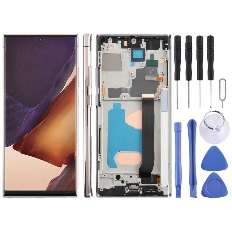 Voor Samsung Galaxy Note20 Ultra SM-N986B 6,72 inch TFT LCD-schermdigitizer, volledige montage met frame, geen ondersteuning voor vingerafdrukherkenning (goud)