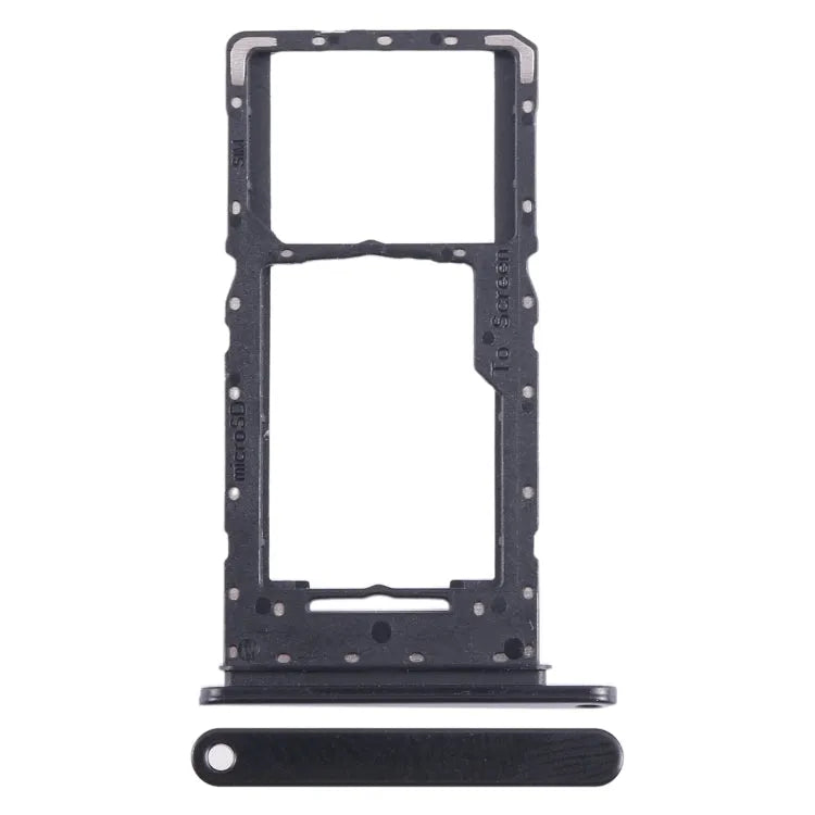 Voor Samsung Galaxy A14 4G SM-A145P Originele SIM-kaarthouder + SIM-kaarthouder + Micro SD-kaarthouder (zwart)