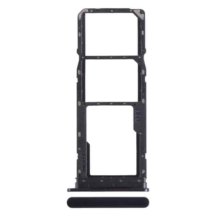 Voor Samsung Galaxy A05 SM-A055 Originele SIM + SIM-kaarthouder + Micro SD-kaarthouder (zwart)