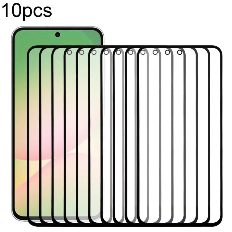 Voor Samsung Galaxy A56 SM-A566B 10 stuks buitenste glazen frontlens met OCA optisch heldere lijm
