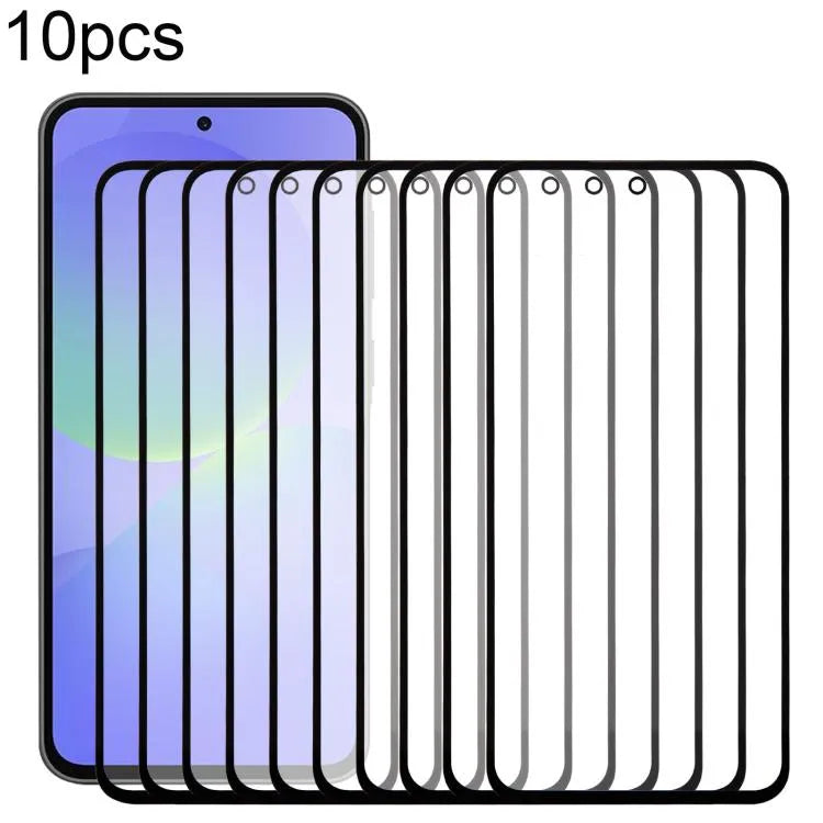 Voor Samsung Galaxy A36 SM-A366B 10 stuks buitenste glazen frontlens met OCA optisch heldere lijm