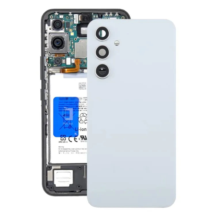 Batterijachterklep met cameralensframe voor Samsung Galaxy A54 SM-A546B (wit)