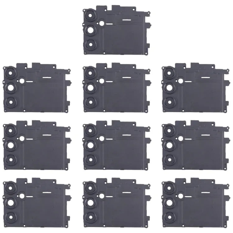 Voor Samsung Galaxy A14 5G SM-A146B 10 stuks Achtercamera Lens Cover (Zwart)