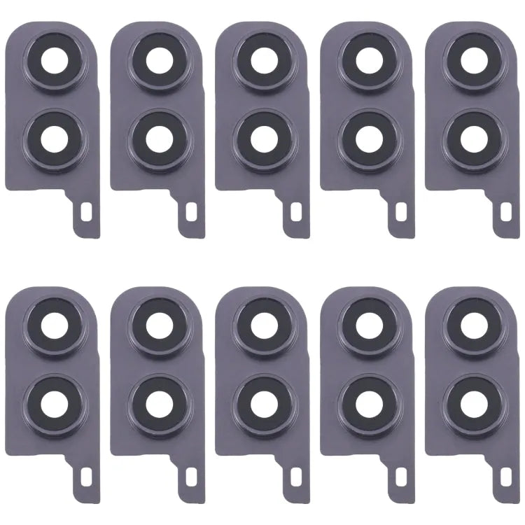 Voor Samsung Galaxy Z Flip5 SM-F731B 10 stuks Achtercamera Lens Cover (Zwart)