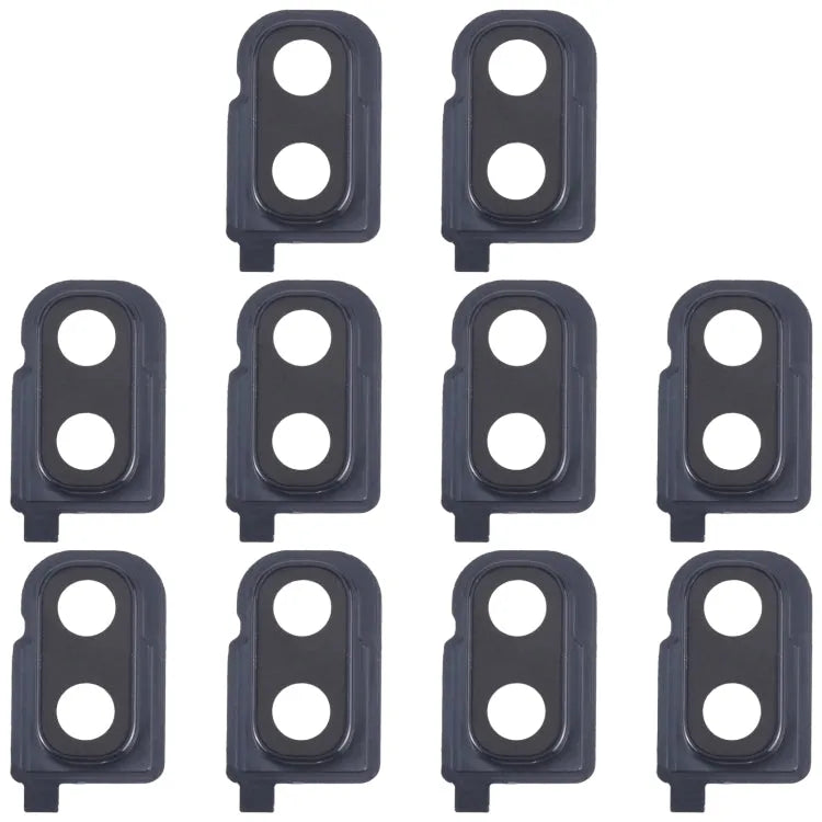 Voor Samsung Galaxy Z Flip SM-F700F 10 stuks Achtercamera Lens Cover (Zwart)