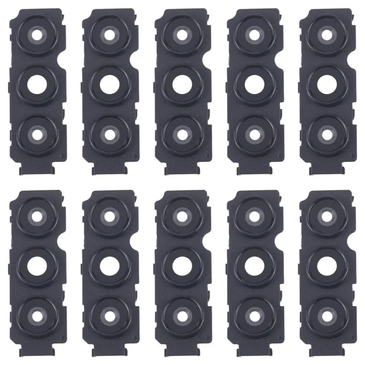 Voor Samsung Galaxy A04s SM-A047F 10 stuks Achtercamera Lens Cover (Zwart)