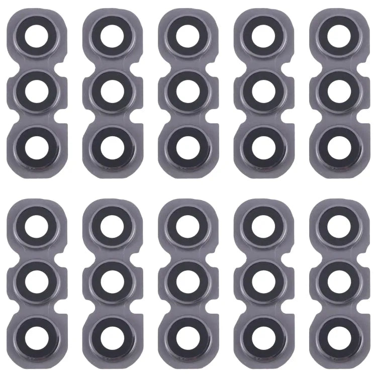 Voor Samsung Galaxy A34 SM-A346B 10 stuks Achtercamera Lens Cover (Zwart)