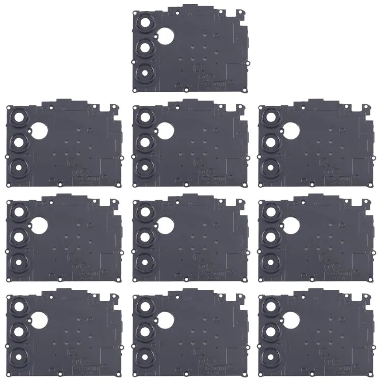 Voor Samsung Galaxy A14 SM-A145F 10 stuks Achtercamera Lens Cover (Zwart)