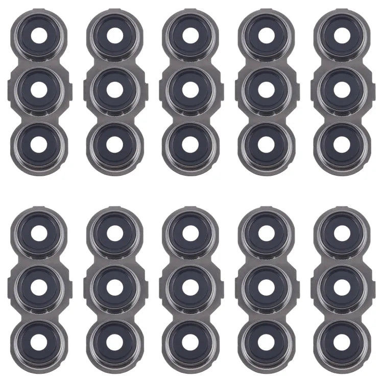 Voor Samsung Galaxy F55 SM-E556B 10 stuks Achtercamera Lenskap (Zwart)