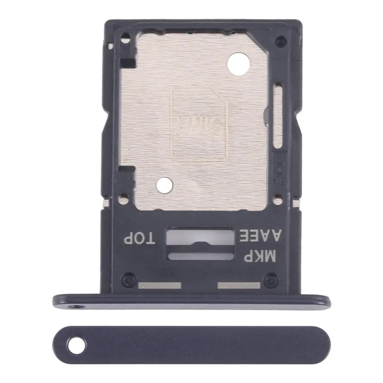 Voor Samsung Galaxy A15 4G SM-A155F Originele SIM-kaarthouder + SIM / Micro SD-kaarthouder (zwart)