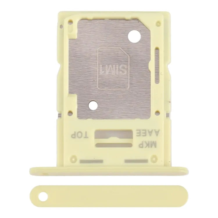 Voor Samsung Galaxy A15 4G SM-A155F Originele simkaarthouder + SIM / Micro SD-kaarthouder (geel)