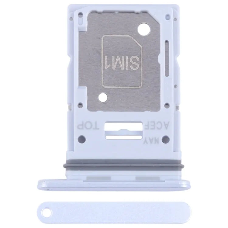 Voor Samsung Galaxy A35 SM-A356B Originele SIM-kaarthouder + SIM / Micro SD-kaarthouder (zilver)
