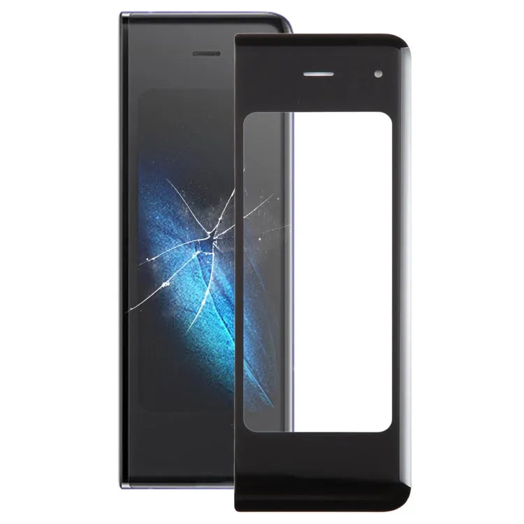 Voor Samsung Galaxy Z Fold SM-F900/W20 LCD-scherm buitenste glazen lens met OCA optisch heldere lijm