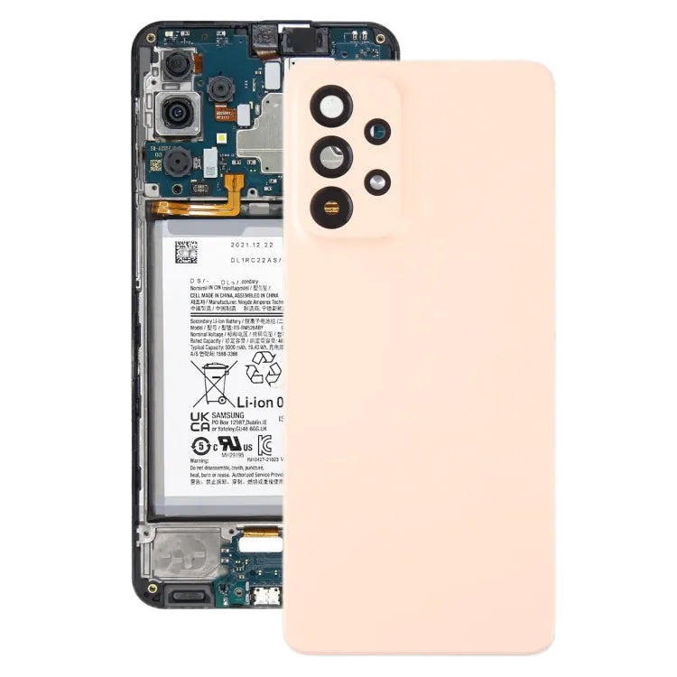 Originele batterij-achterklep met cameralensframe voor Samsung Galaxy A33 5G SM-A336B (roze)