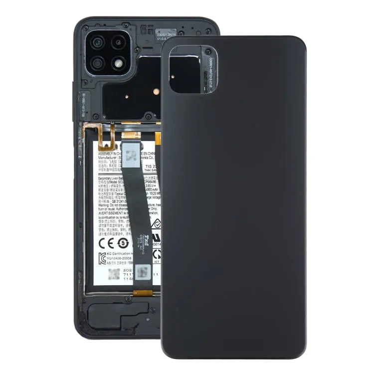 Voor Samsung Galaxy A22 5G batterij achterkant (zwart)