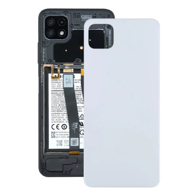 Voor Samsung Galaxy A22 5G batterij achterkant (wit)