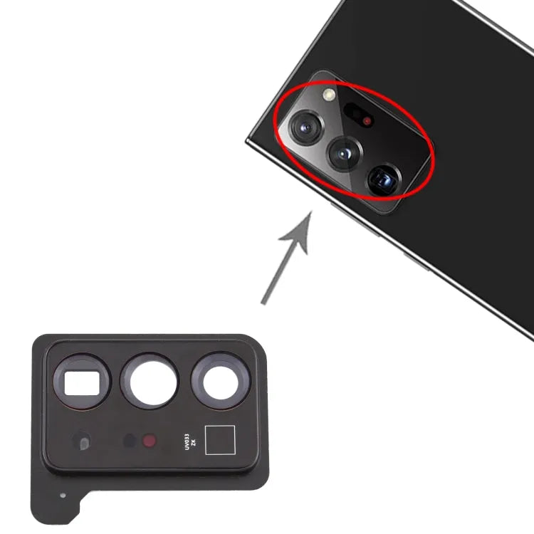 Voor Samsung Galaxy Note20 Ultra Camera Lens Cover (Zwart)