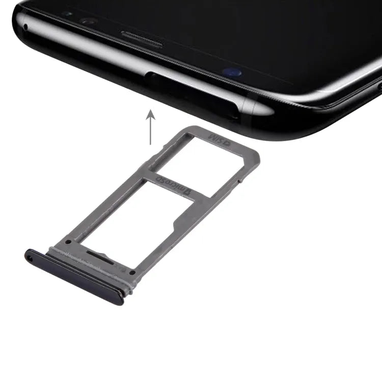 Voor Galaxy S8 SIM-kaartlade + Micro SD-lade (zwart)