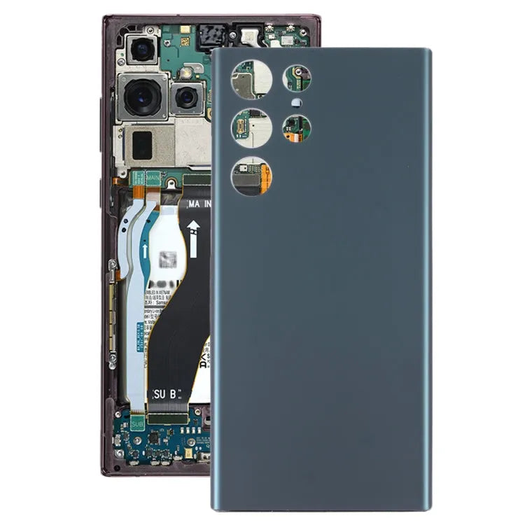 Voor Samsung Galaxy S22 Ultra Batterij Achterkant (Groen)