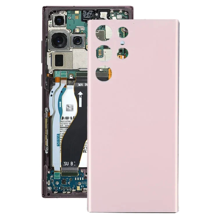 Voor Samsung Galaxy S22 Ultra Batterij Back Cover (Goud)