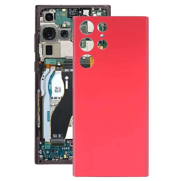Voor Samsung Galaxy S22 Ultra Batterij Achterkant (Rood)