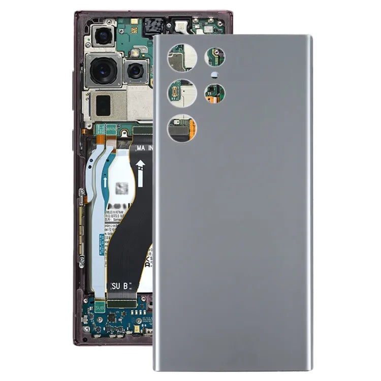 Voor Samsung Galaxy S22 Ultra Batterij Achterkant (Grijs)