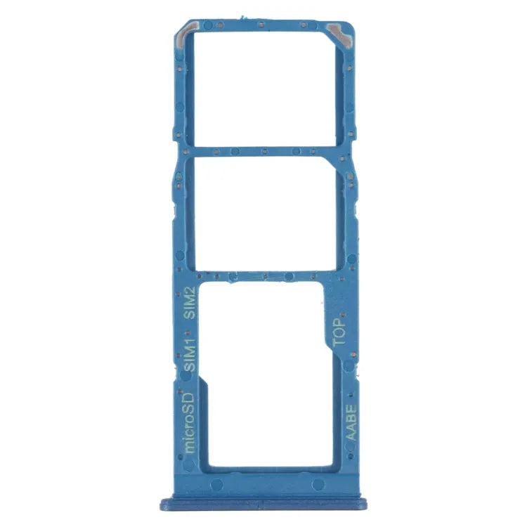 Voor Samsung Galaxy A12 SM-A125 SIM-kaartlade + SIM-kaartlade + Micro SD-kaartlade (blauw)